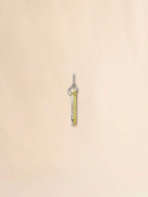 Yellow leather keyring with Marni Mending - Key Rings