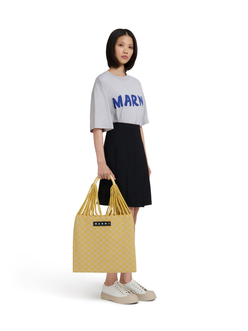 ホワイト MARNI MARKET CHECKERBOARD HAMMOCK BAG - ショッピングバッグ - Image 2