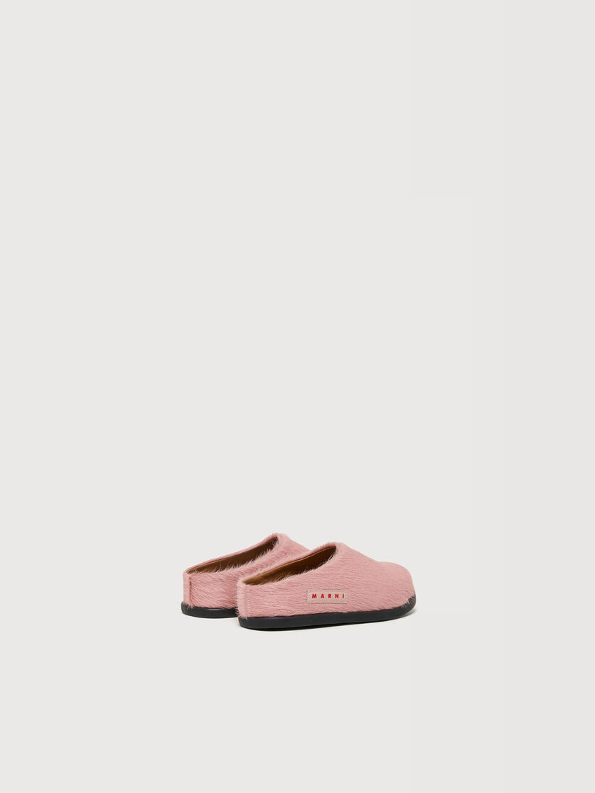 Pink pony hair Fussbett sabot, Image 3