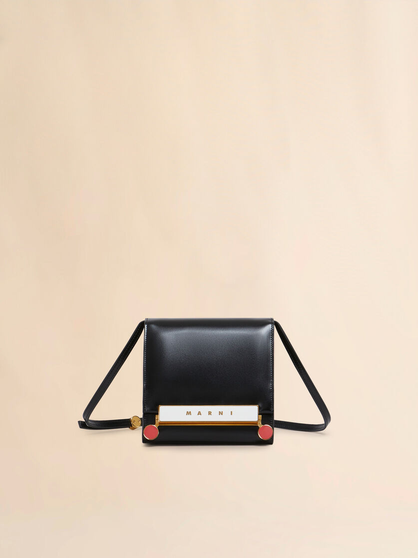 Black leather VHS small triangle bag - Shoulder Bags - Image 1