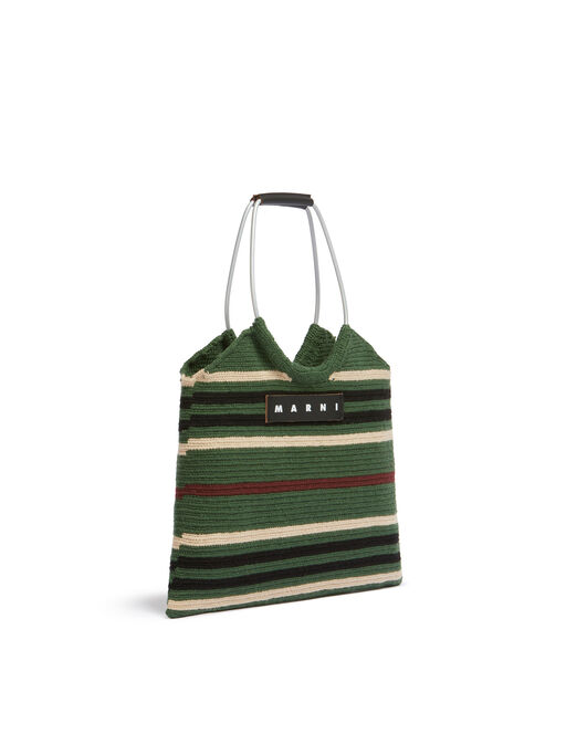 モスグリーン MARNI MARKET Riviera バッグ - ショッピングバッグ