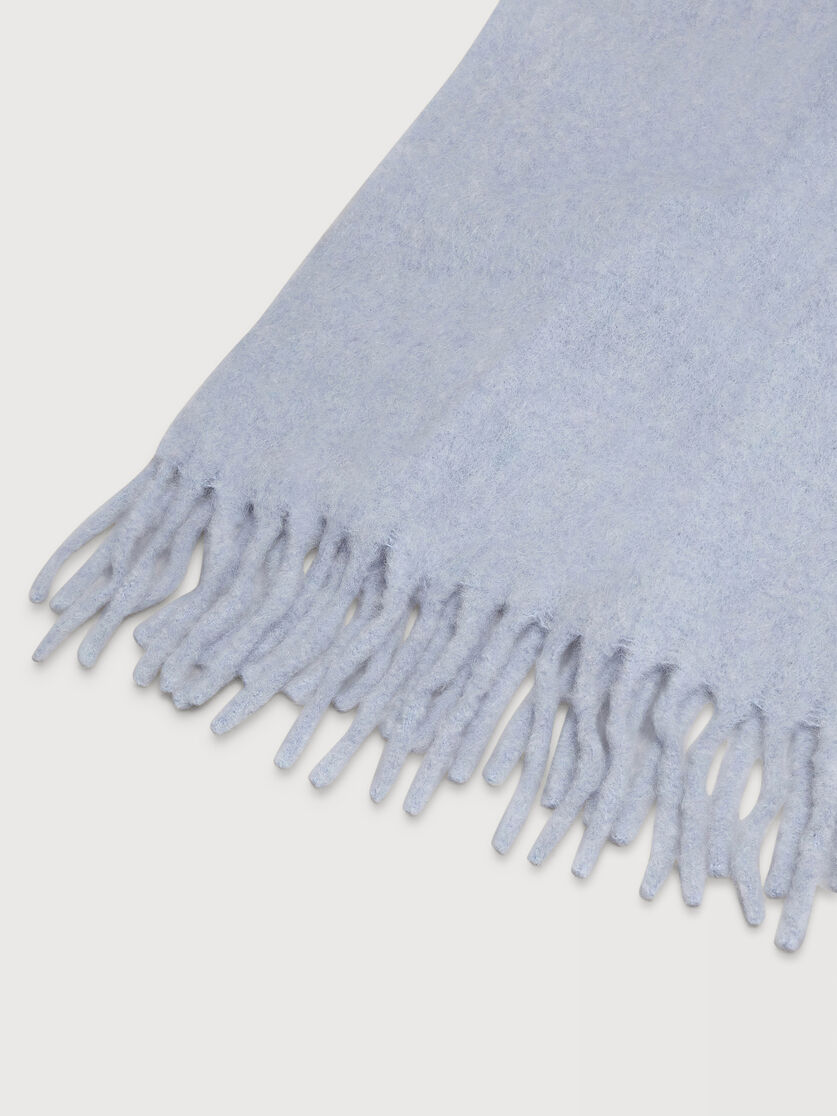Light blue alpaca scarf, Image 3