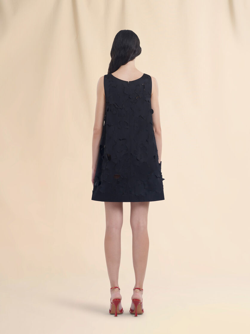 Flared duchess satin dress with cut out detail - Dresses - Image 3