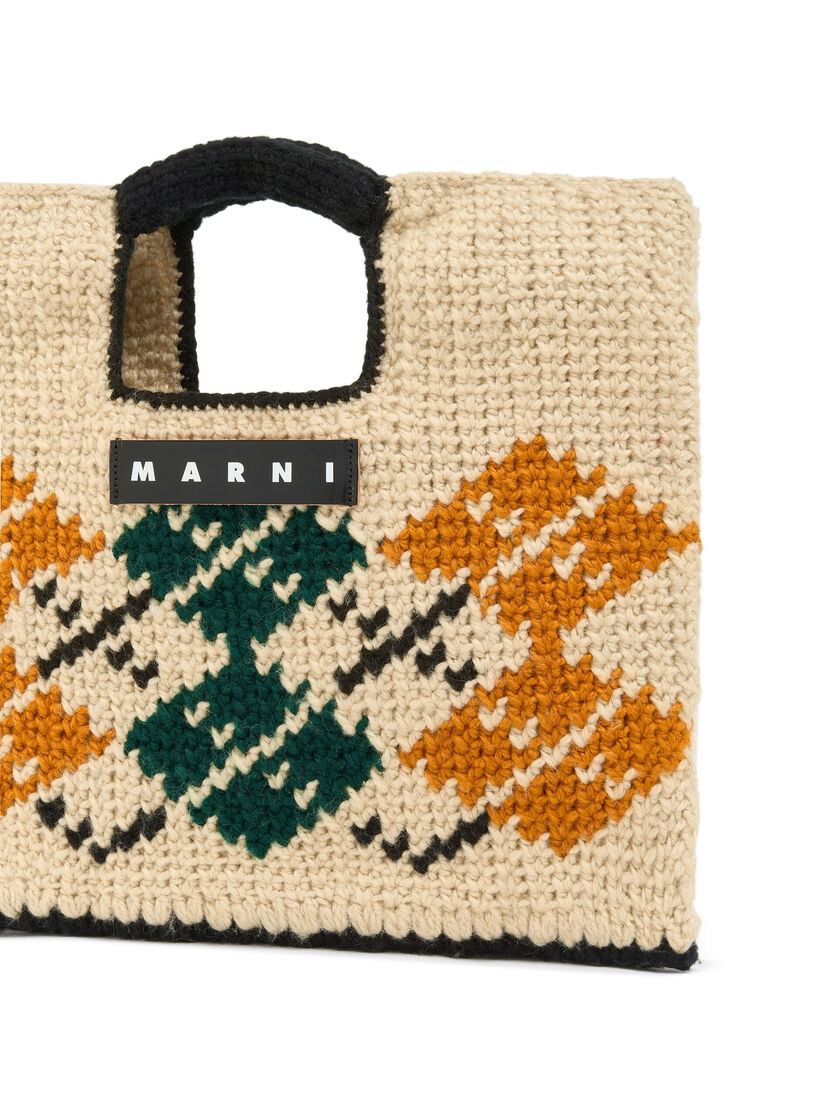 ホワイト ロンバス テックウール Marni Market Horse ショルダーバッグ - ショッピングバッグ - Image 4