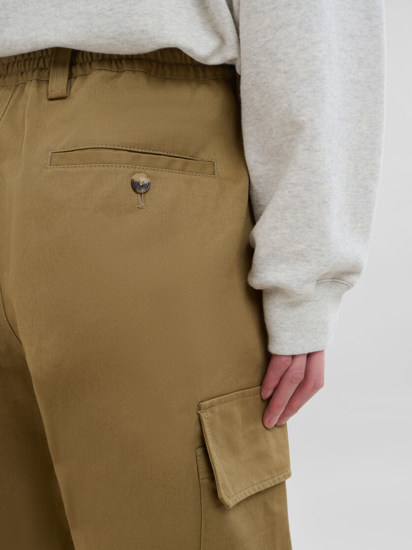 グリーン オーガニックギャバジン製 カーゴパンツ | Marni