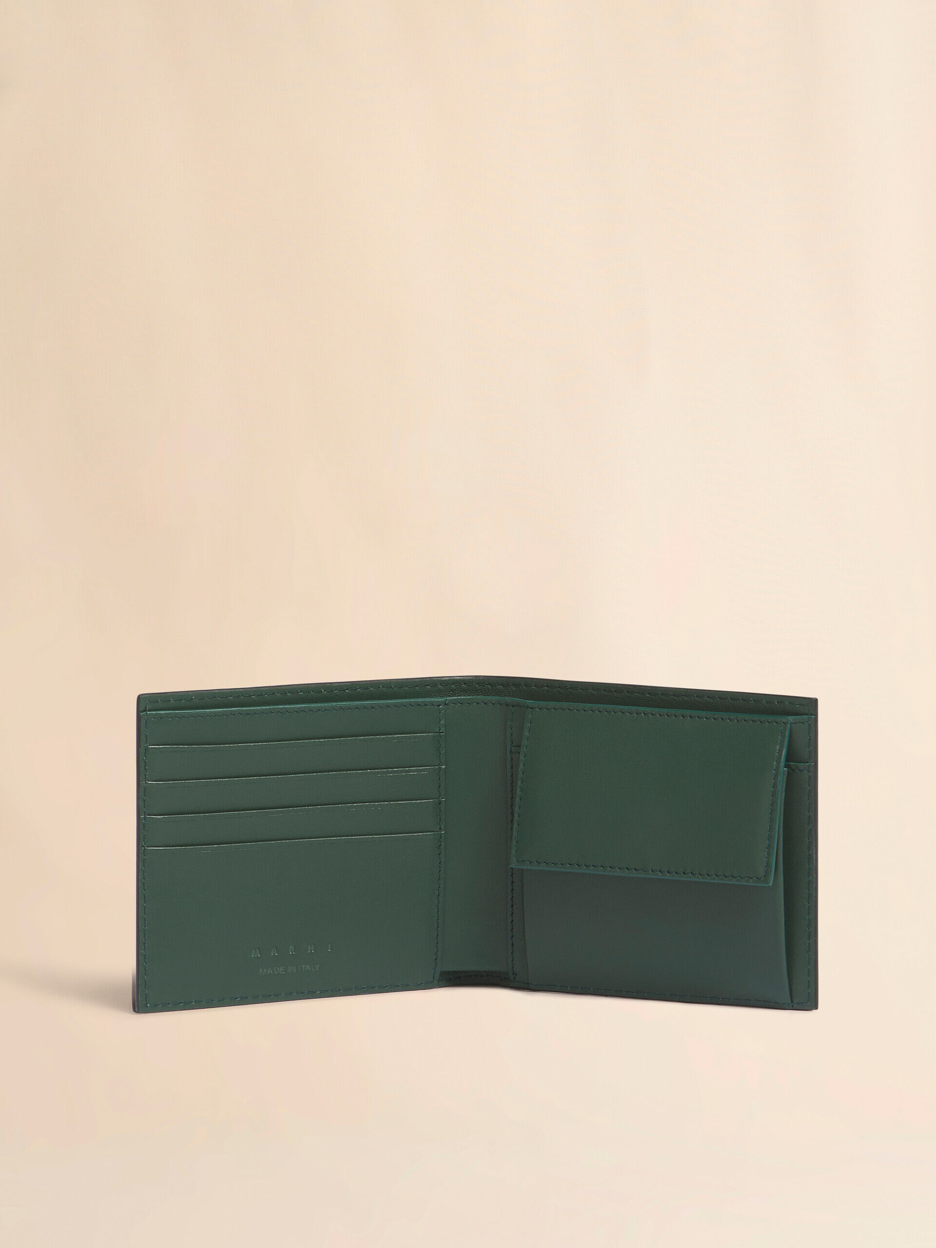 バーチカル　マルニ　ウォレット MARNI（マルニ）ポリエステルロゴコンパクトウォレット PFMI0007U2