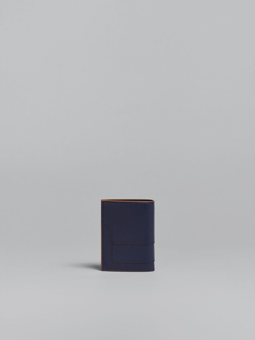 ブルー サフィアーノレザー二つ折りウォレット - 財布 - Image 3