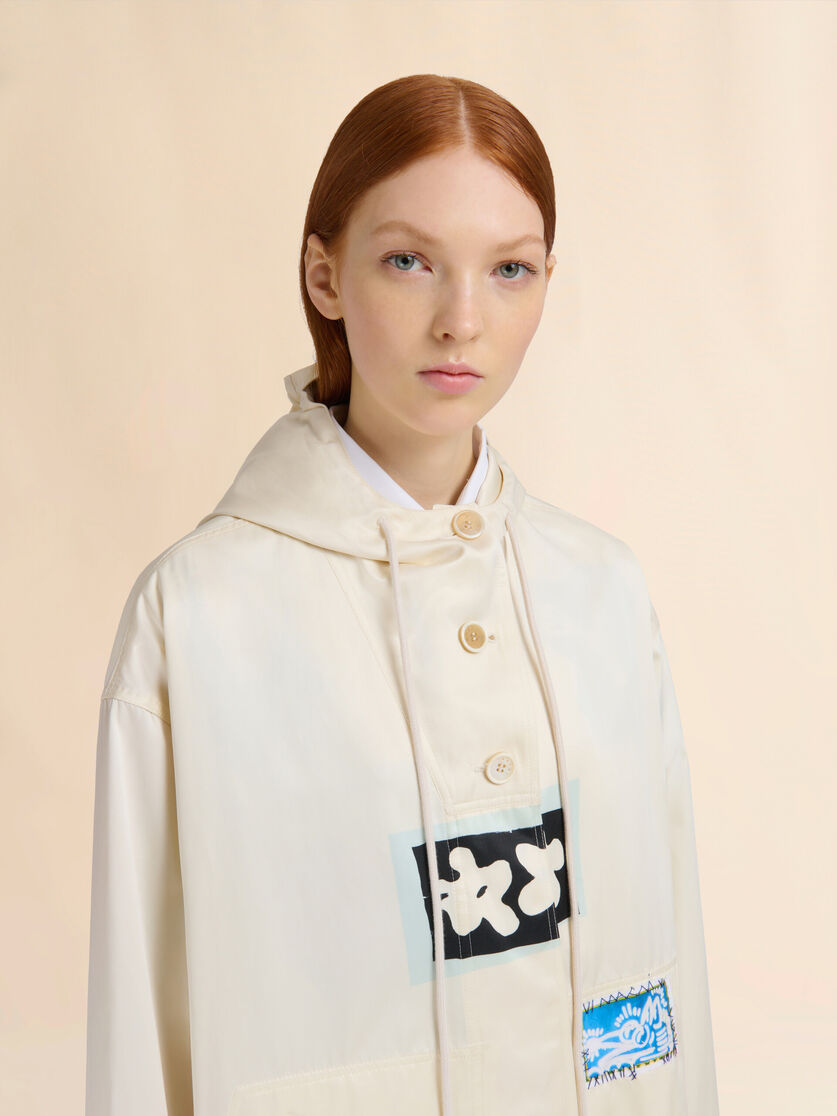 Cream taffeta parka - Jackets - Image 4