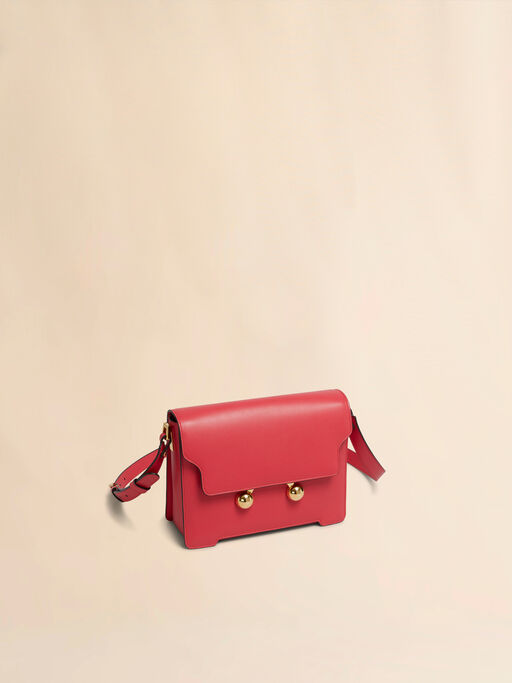 Red leather Trunkaroo medium shoulder bag - Shoulder Bags