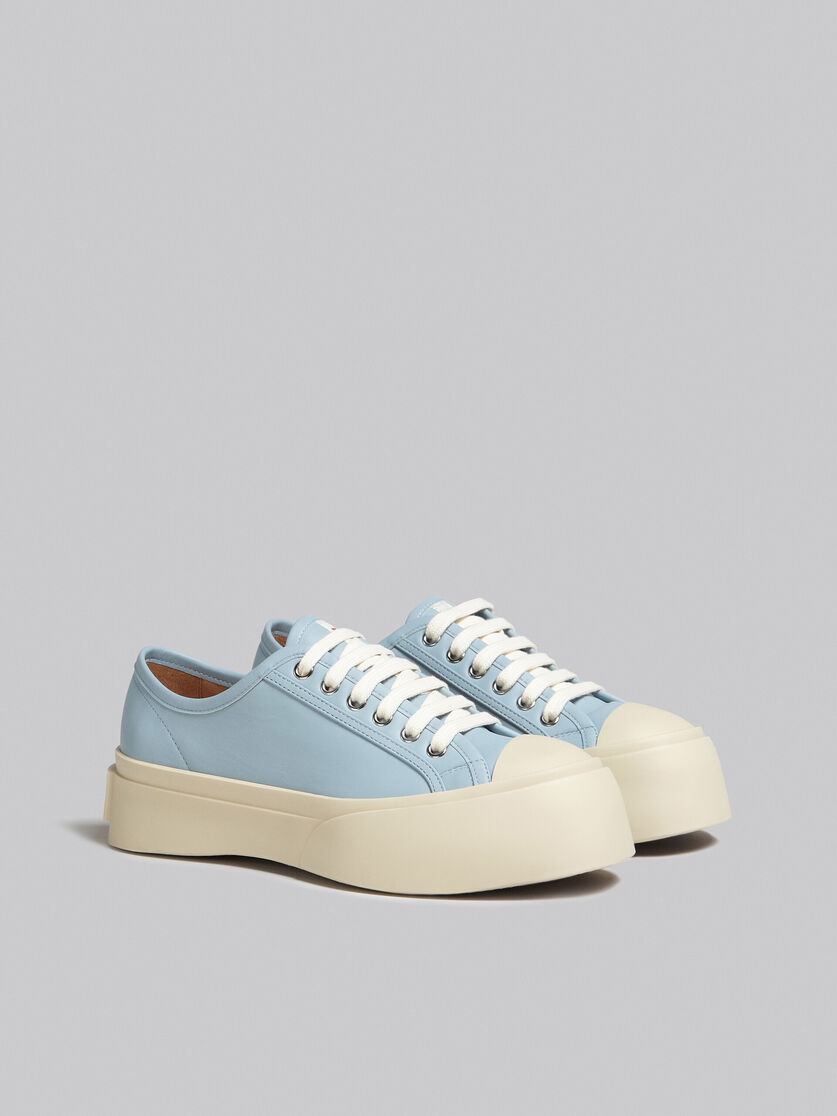 Light blue nappa leather Pablo lace-up sneaker - Sneakers - Image 2