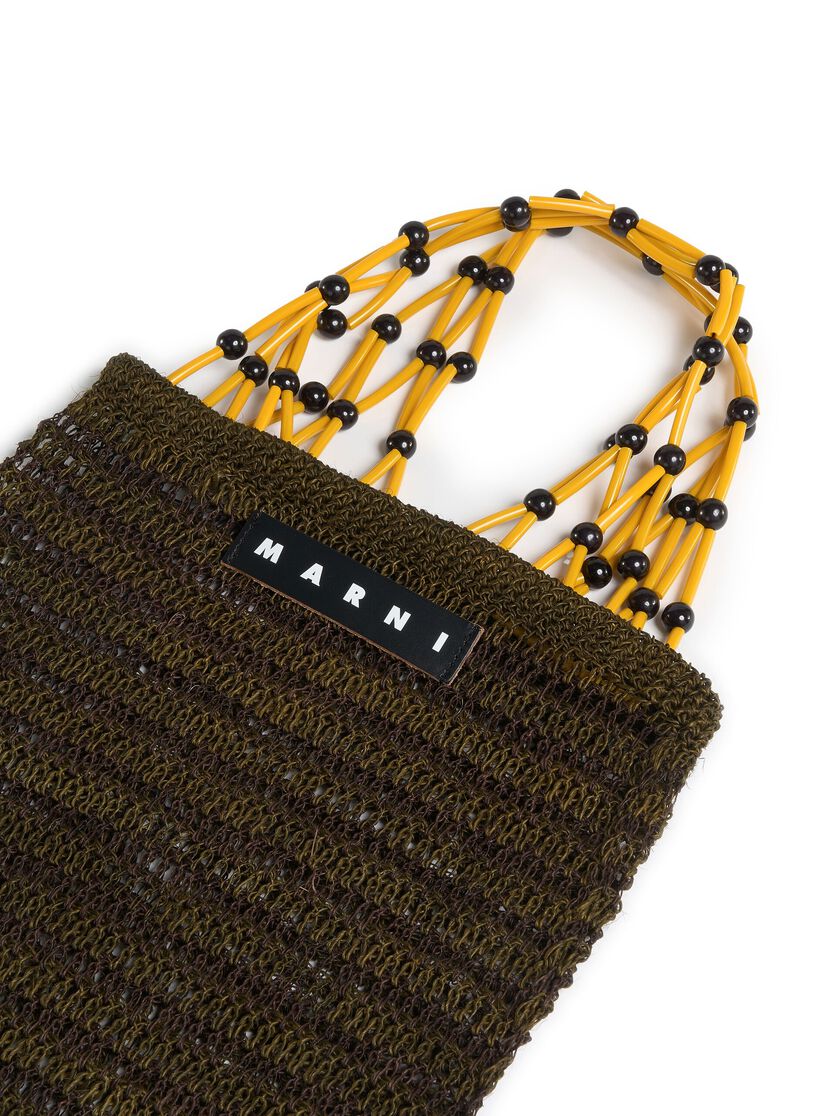 ピンク MARNI MARKET FIQUE ナチュラルファイバー ネットショッパー - ショッピングバッグ - Image 4