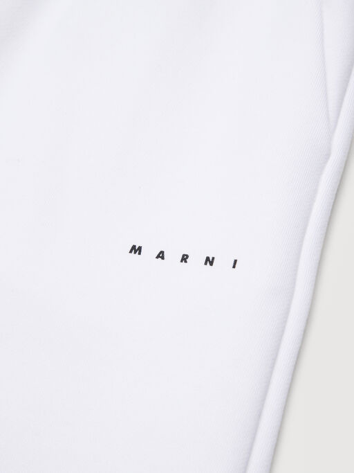 Wei&szlig;e Sweathose mit kleinem Marni-Aufdruck - Hosen