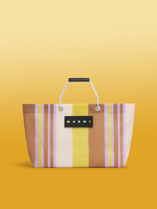 レーズン MARNI MARKET STRIPE MINI BAG - ハンドバッグ