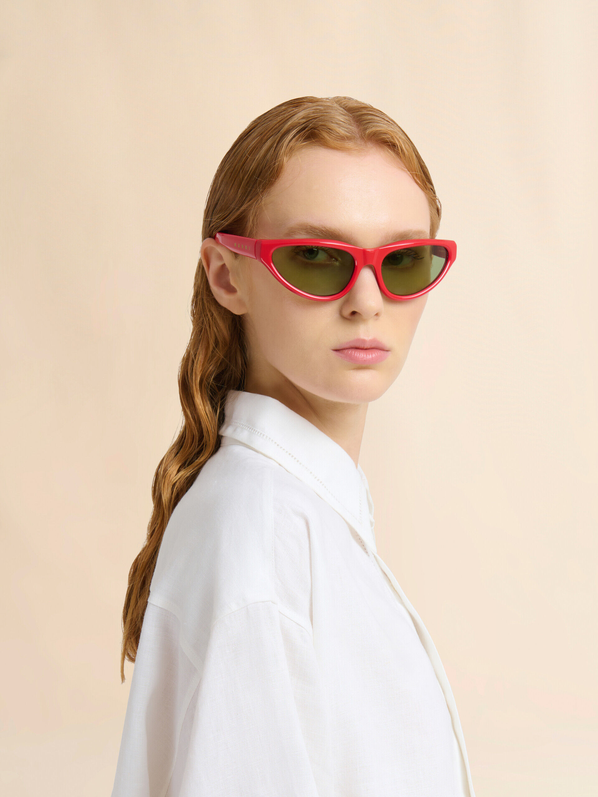 MARNI マルニ　サングラス　MA253 Red Mavericks sunglasses | Marni