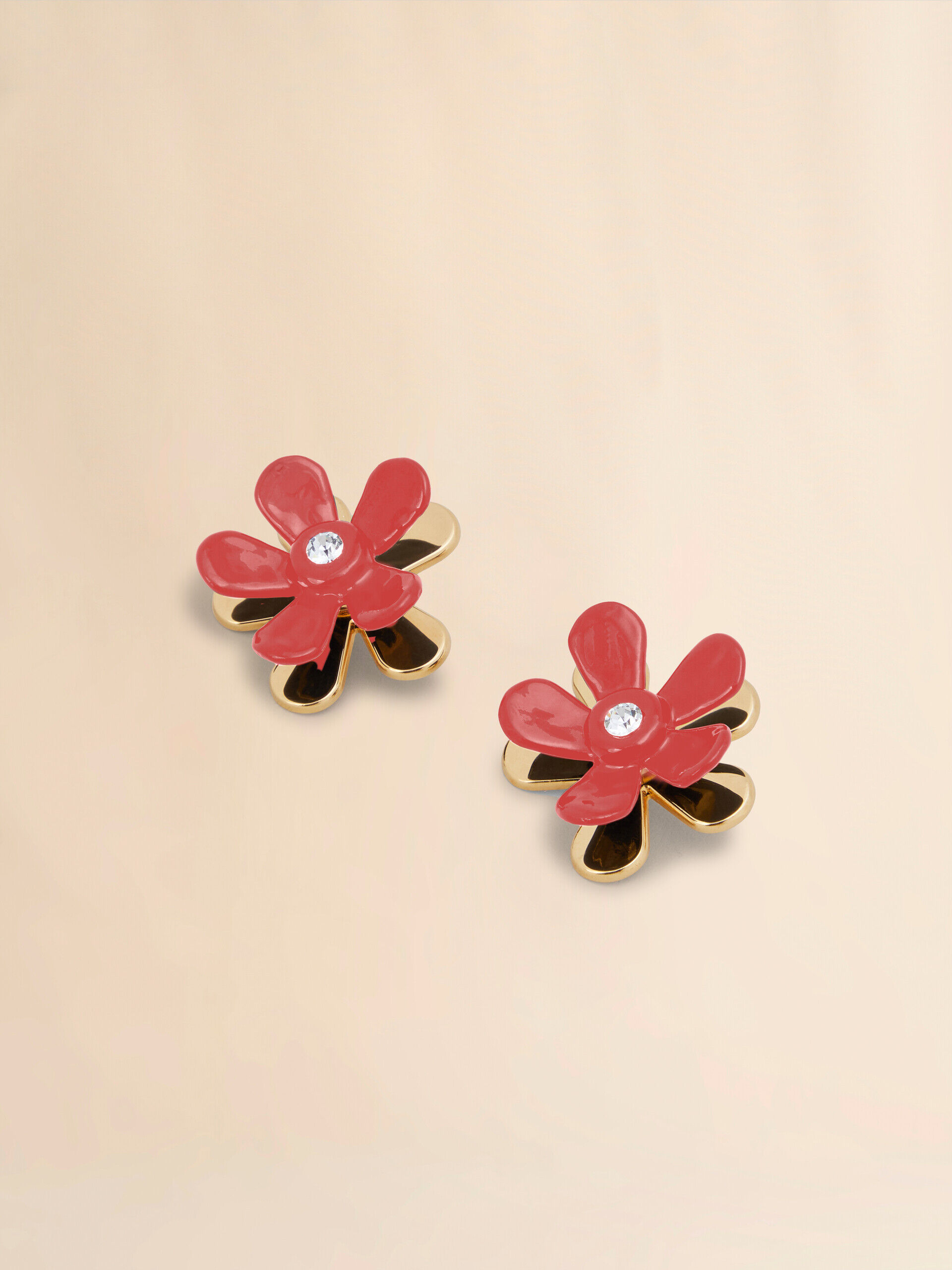 【関税＆送料込み】Marni 'Flower Pop' Earrings Black enameled metal Flower Pop earrings | Marni