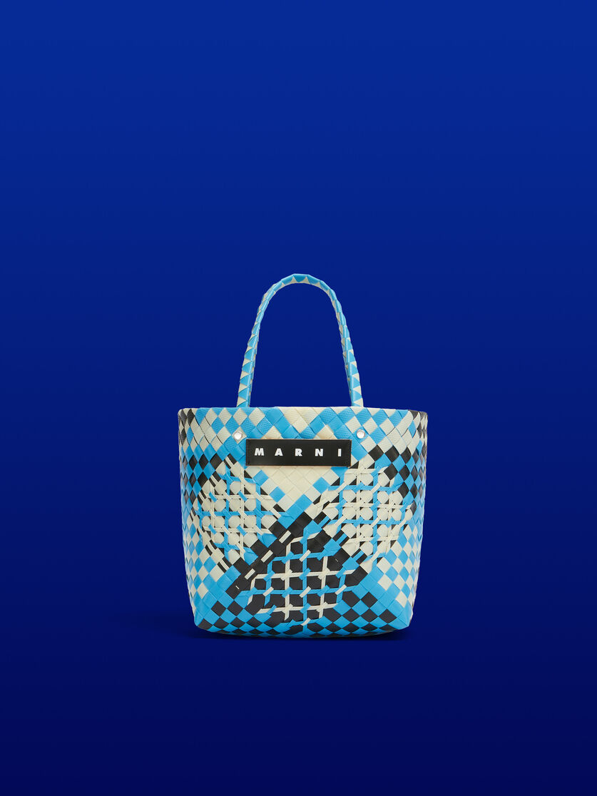 Black tritone MARNI MARKET tote bag - Shopping Bags - Image 1
