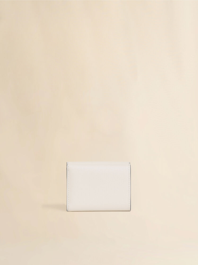 ディープブルー サフィアーノレザー製三つ折りウォレット - 財布 - Image 2
