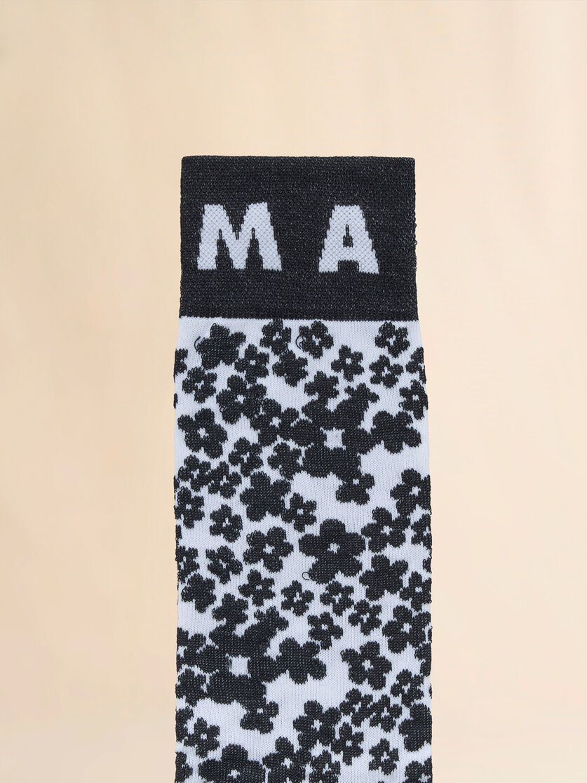Blue floral socks - Socks - Image 3