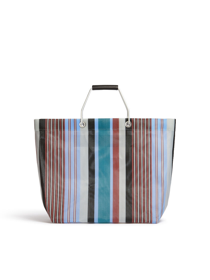 イリュージョンブルー MARNI MARKET STRIPE BAG - Shopping Bags - Image 3