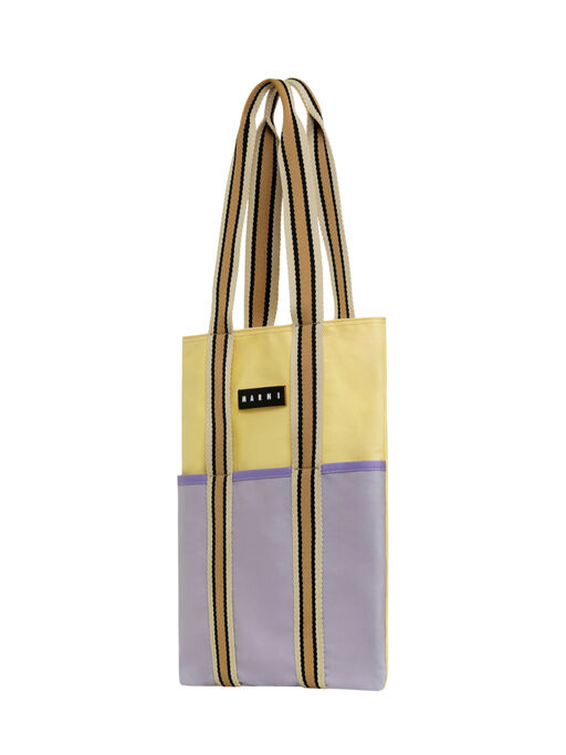ラベンダー MARNI MARKET Canvas Tote - ショッピングバッグ
