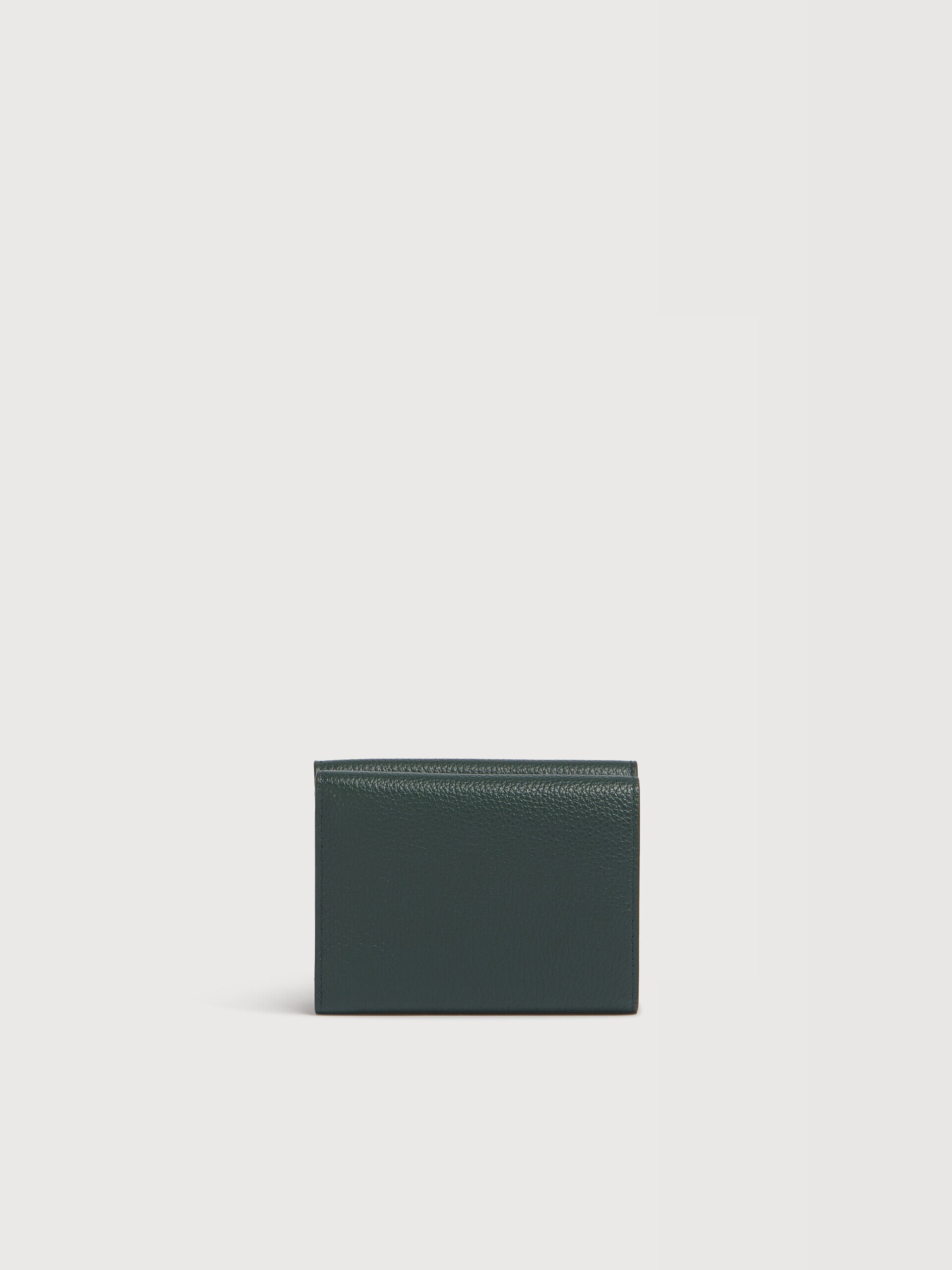 ディープグリーン レザー Marni Mending 刺繍 三つ折りウォレット | Marni