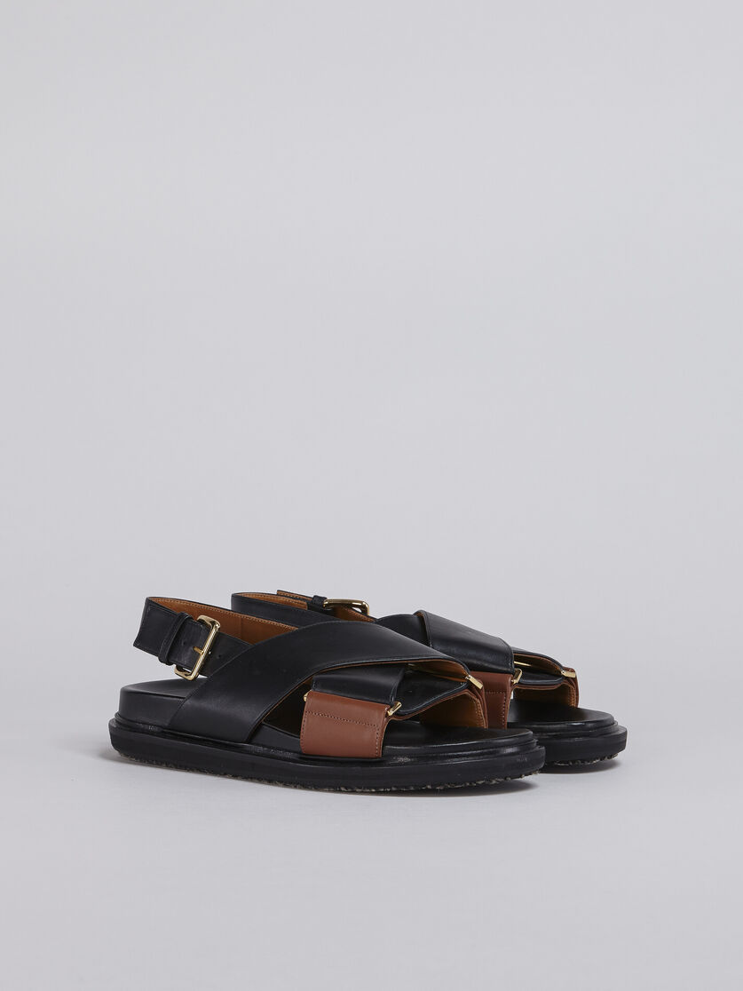Sandales Fussbett en cuir marron - Sandales - Image 2