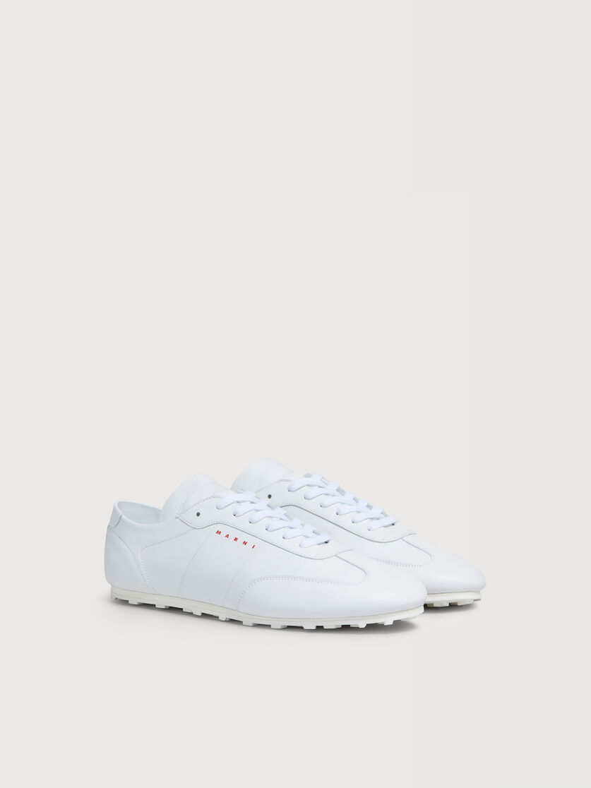 Sneakers Softy Soccer in nappa bianca, Image 2