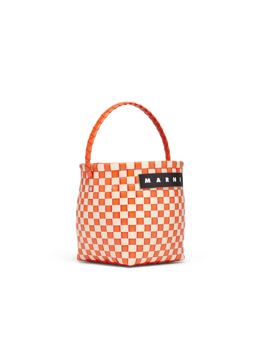 オレンジ ウォーブン素材製 MARNI MARKET POD BASKETバッグ, Image 2