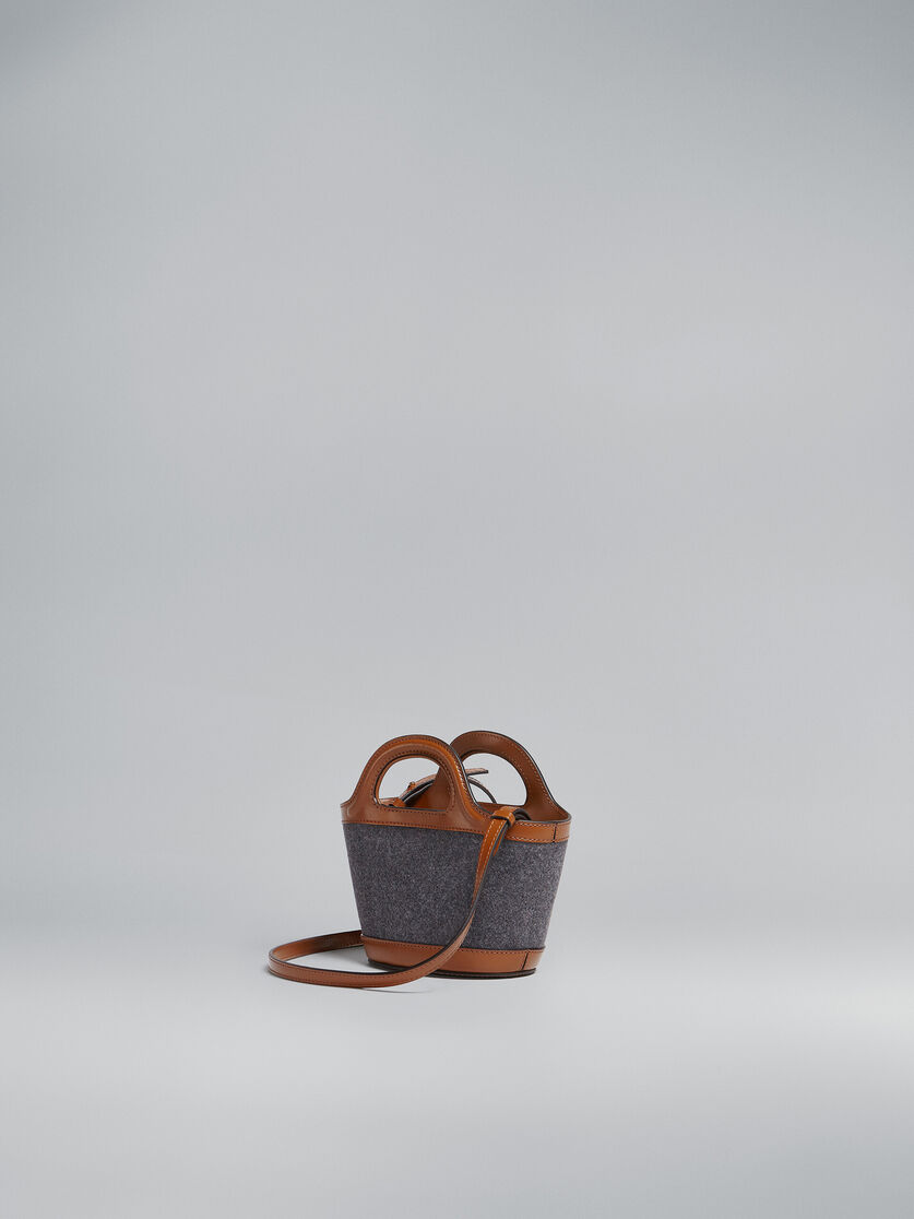 Mikro-Tasche TROPICALIA aus Filz und Leder - Handtaschen - Image 3