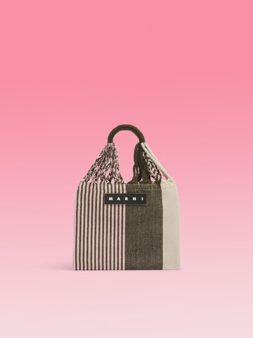 ウッド MARNI MARKET MINI HAMMOCK BAG - ショッピングバッグ
