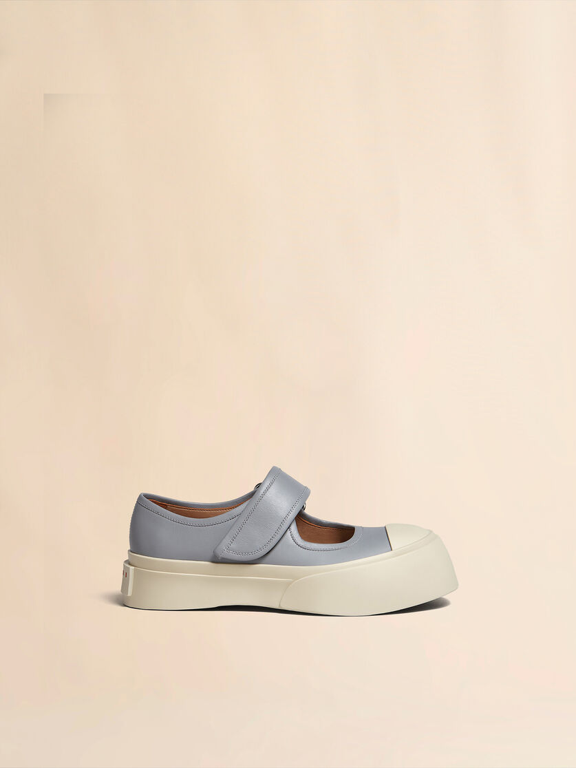 Light blue nappa leather Mary Jane sneaker - Sneakers - Image 1