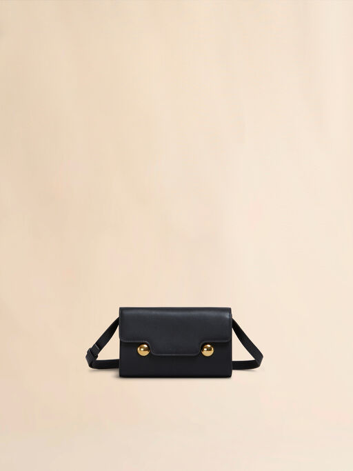 Black leather Trunkaroo clutch - Pochettes