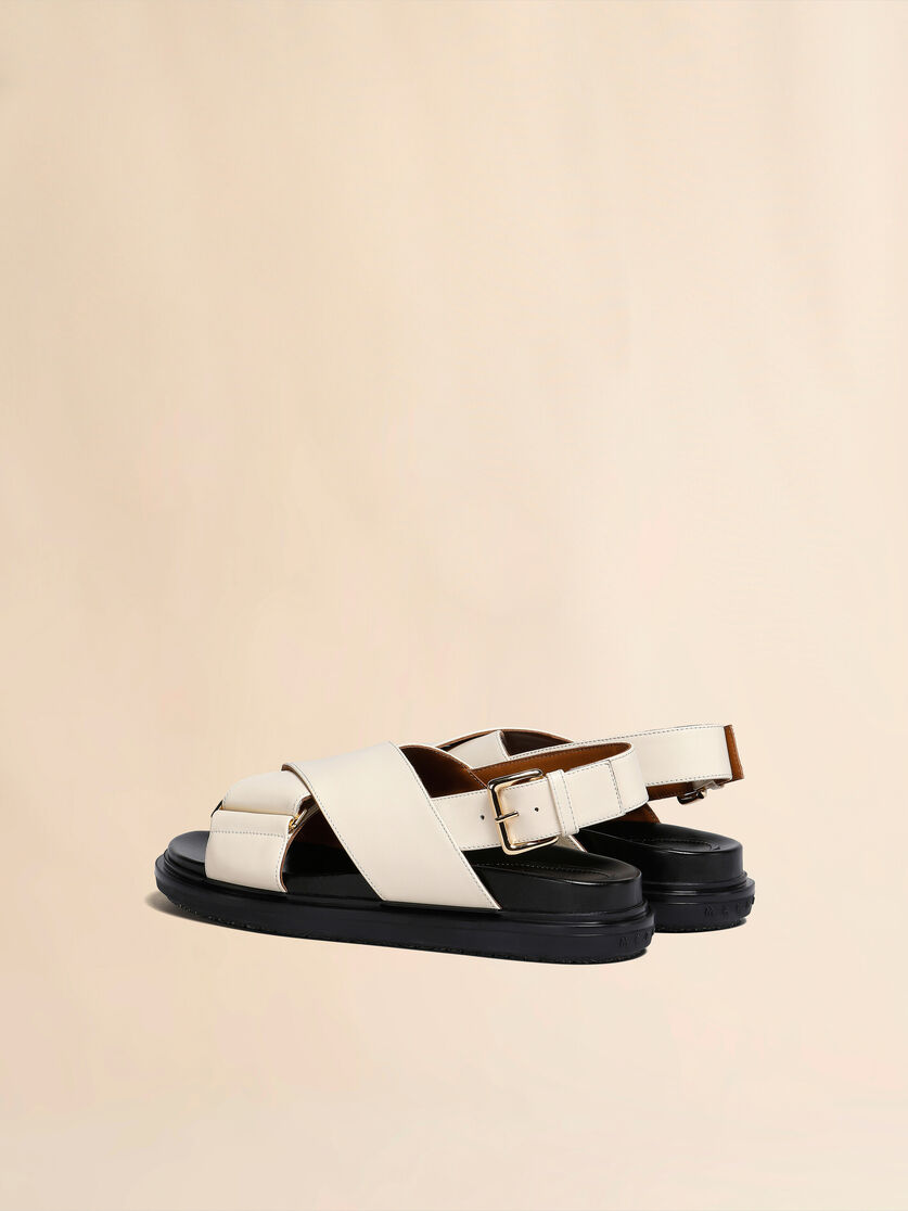 Fussbett en cuir marron - Sandales - Image 3