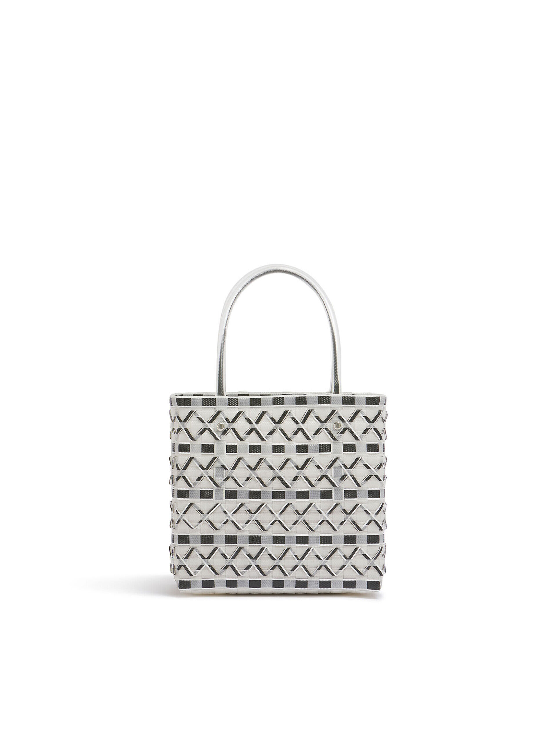 【美品】【希少】MARNI かごバッグ アイボリー ブラック リリーホワイト 美品】【希少】MARNI かごバッグ アイボリー ブラック リリー