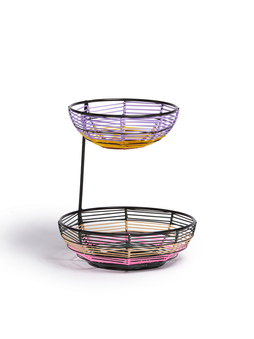 Lilac MARNI MARKET two-tier woven cable fruit stand - Accessories - Image 2