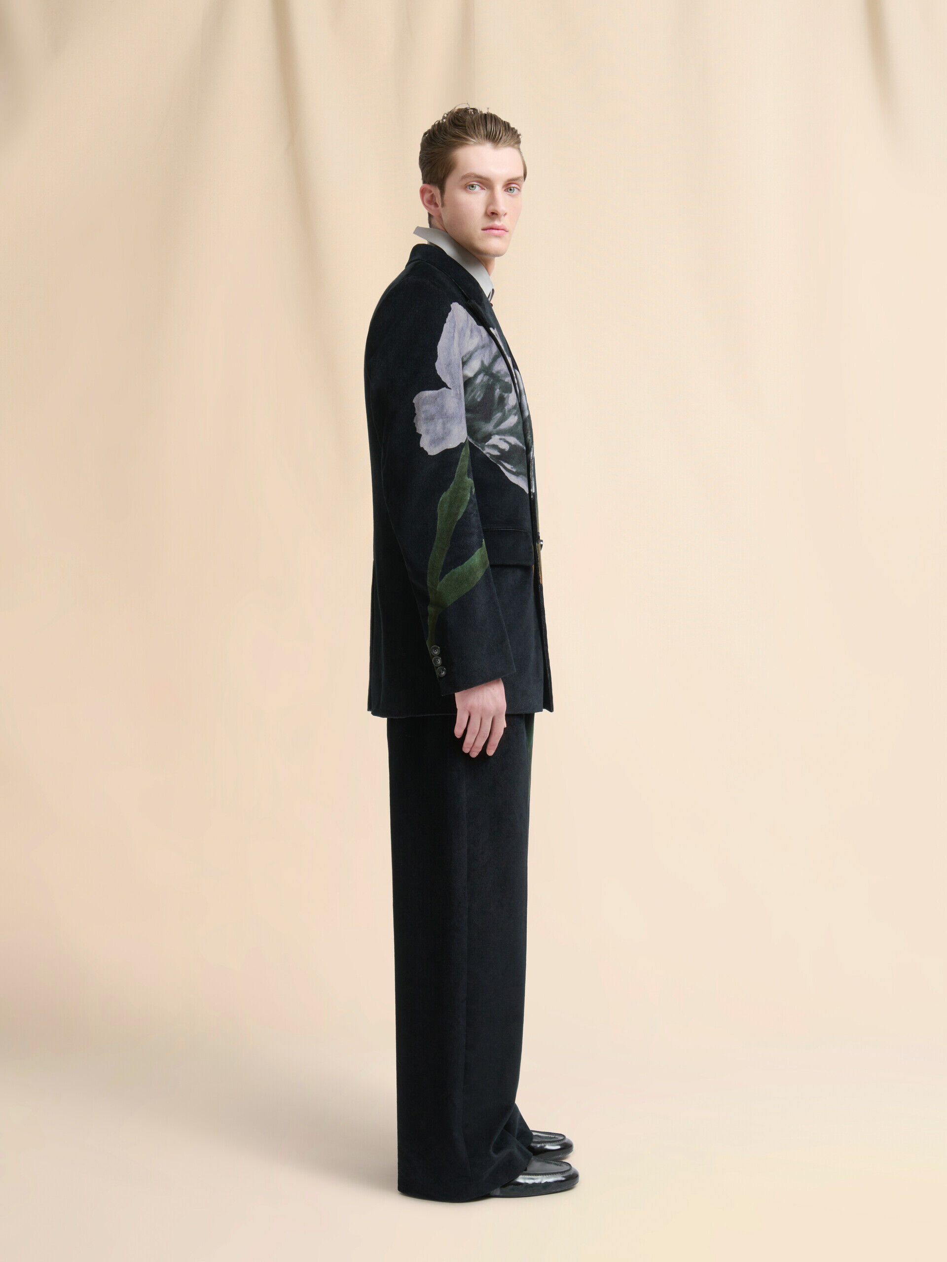 MARNI フード付きダークグリーンシャツ