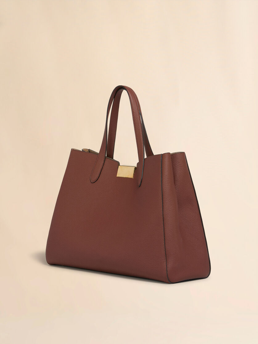 Black leather medium Trunkaroo Tote handBag - Handbag - Image 2