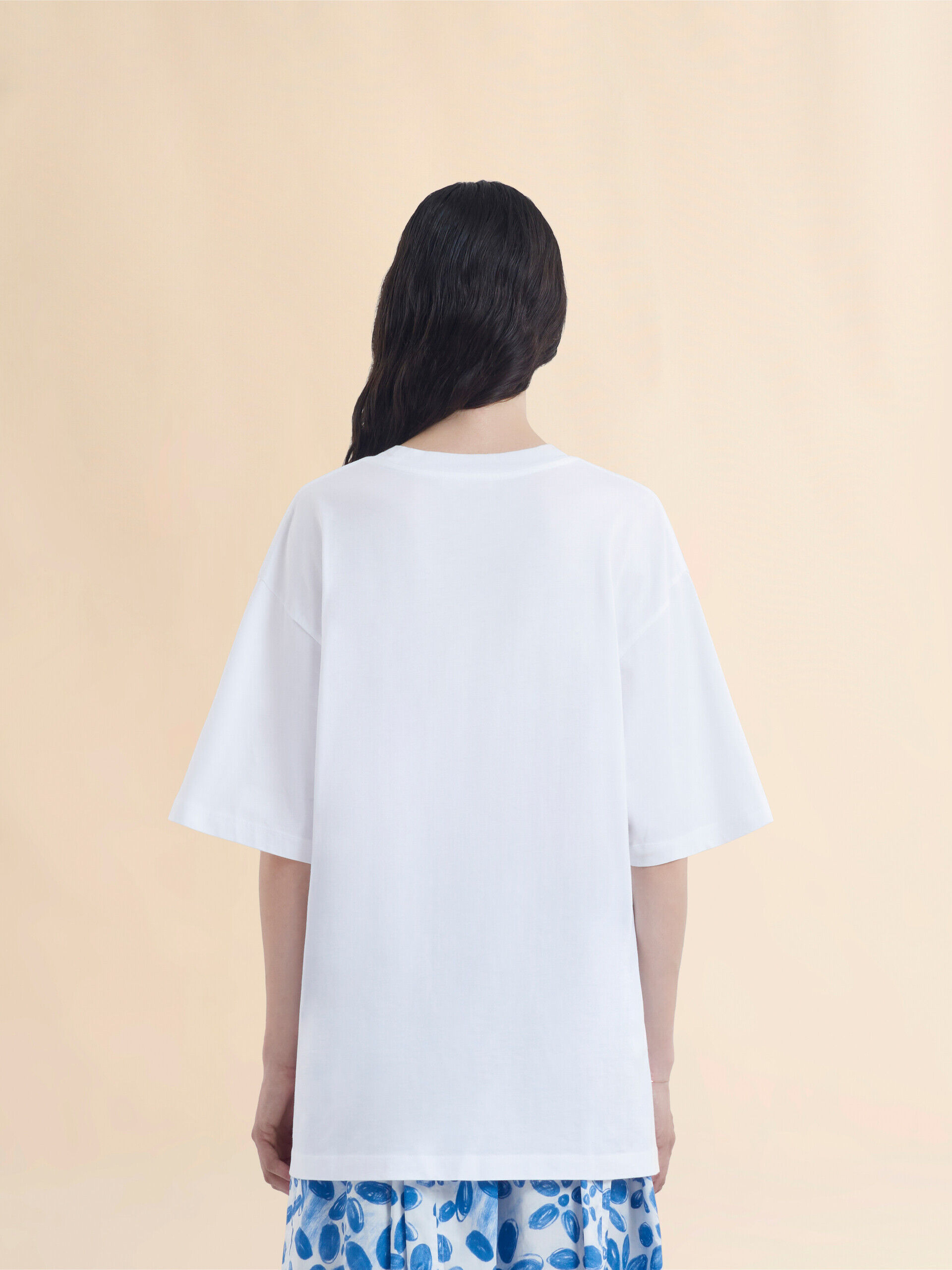 Tシャツ・カットソー MARNI white cotton t-shirt White organic cotton T-shirt with logo | Marni