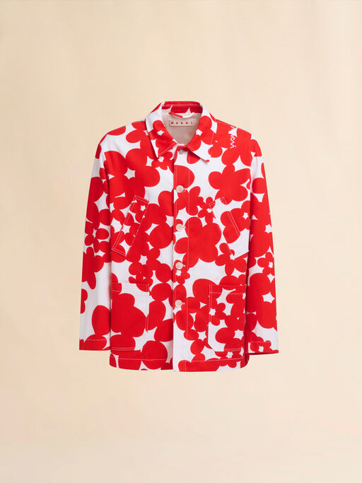 Red and white Dillies print jacket - Jackets