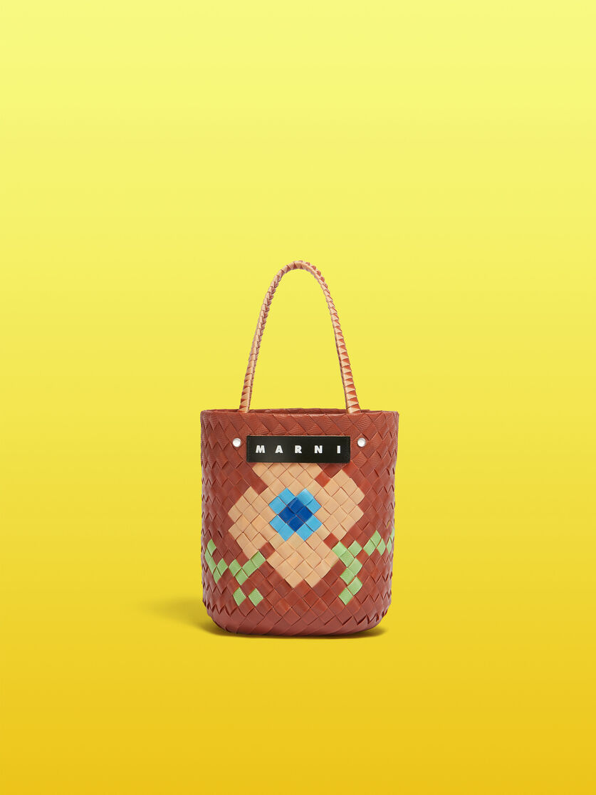 ピーチ フラワー MARNI MARKET バケットバッグ - ショッピングバッグ - Image 1