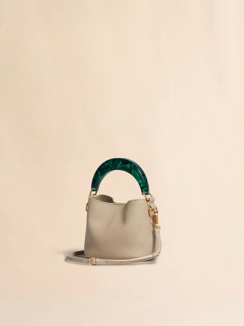 Venice Mini Bucket Bag in black leather - Shoulder Bags - Image 2