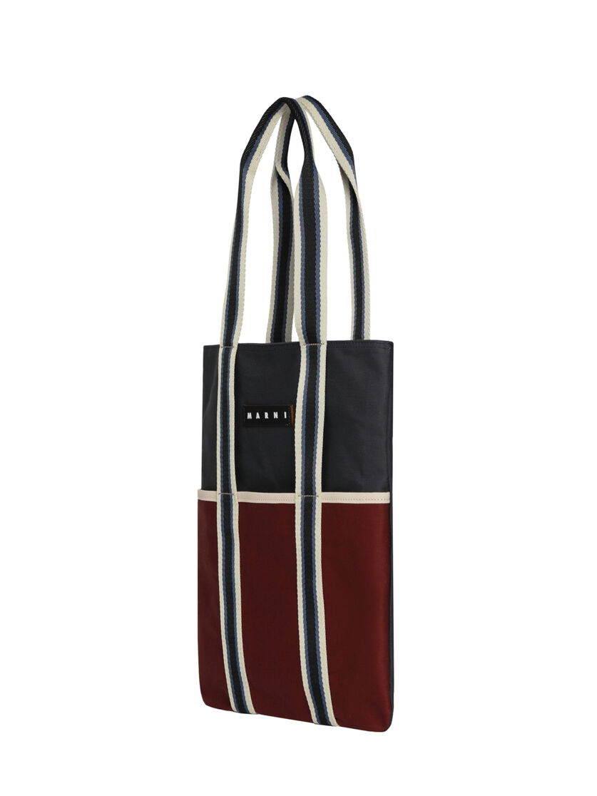 ダークバーガンディ MARNI MARKET Canvas Tote, Image 2