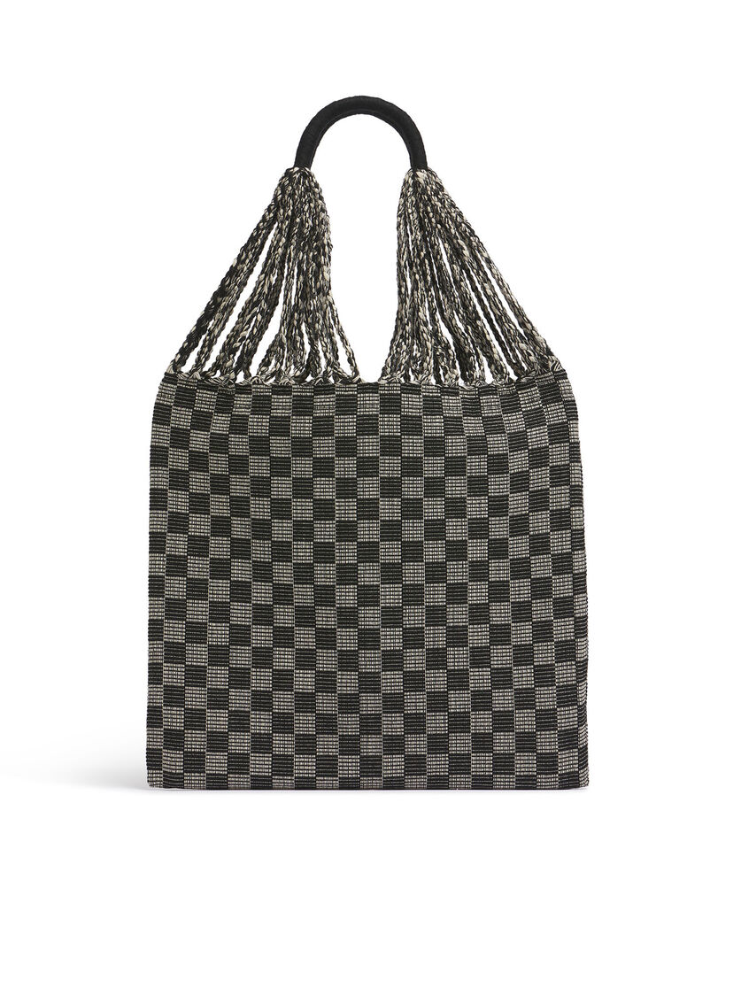 ホワイト MARNI MARKET CHECKERBOARD HAMMOCK BAG - ショッピングバッグ - Image 2