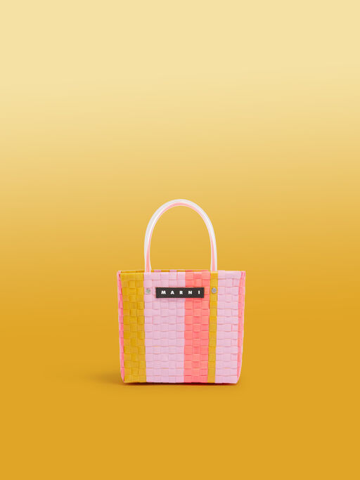 ウィステリア MARNI MARKET MINI STRIPE BASKET - ショッピングバッグ