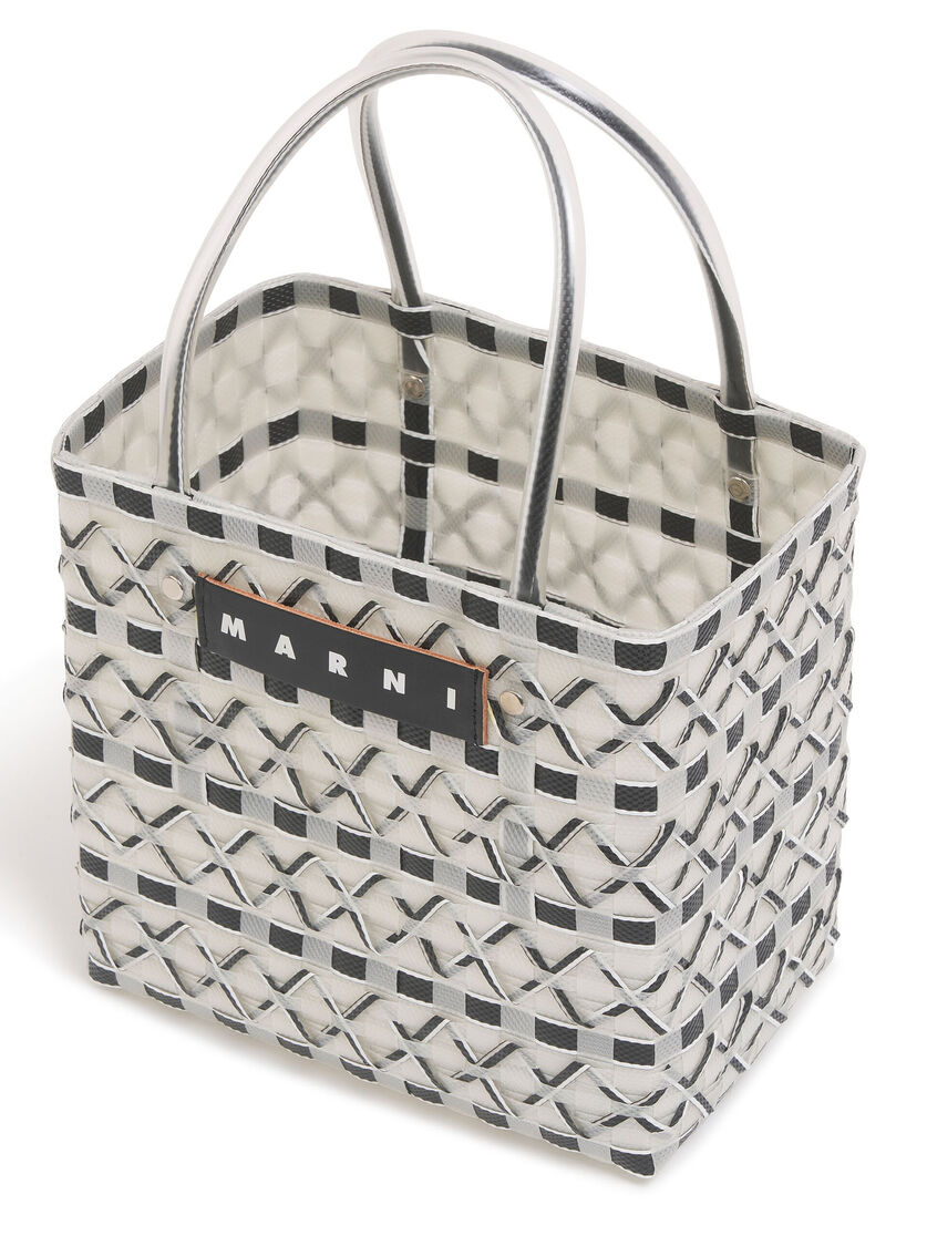 ブラック/ホワイト MARNI MARKET トランスペアレントバスケット - ショッピングバッグ - Image 4