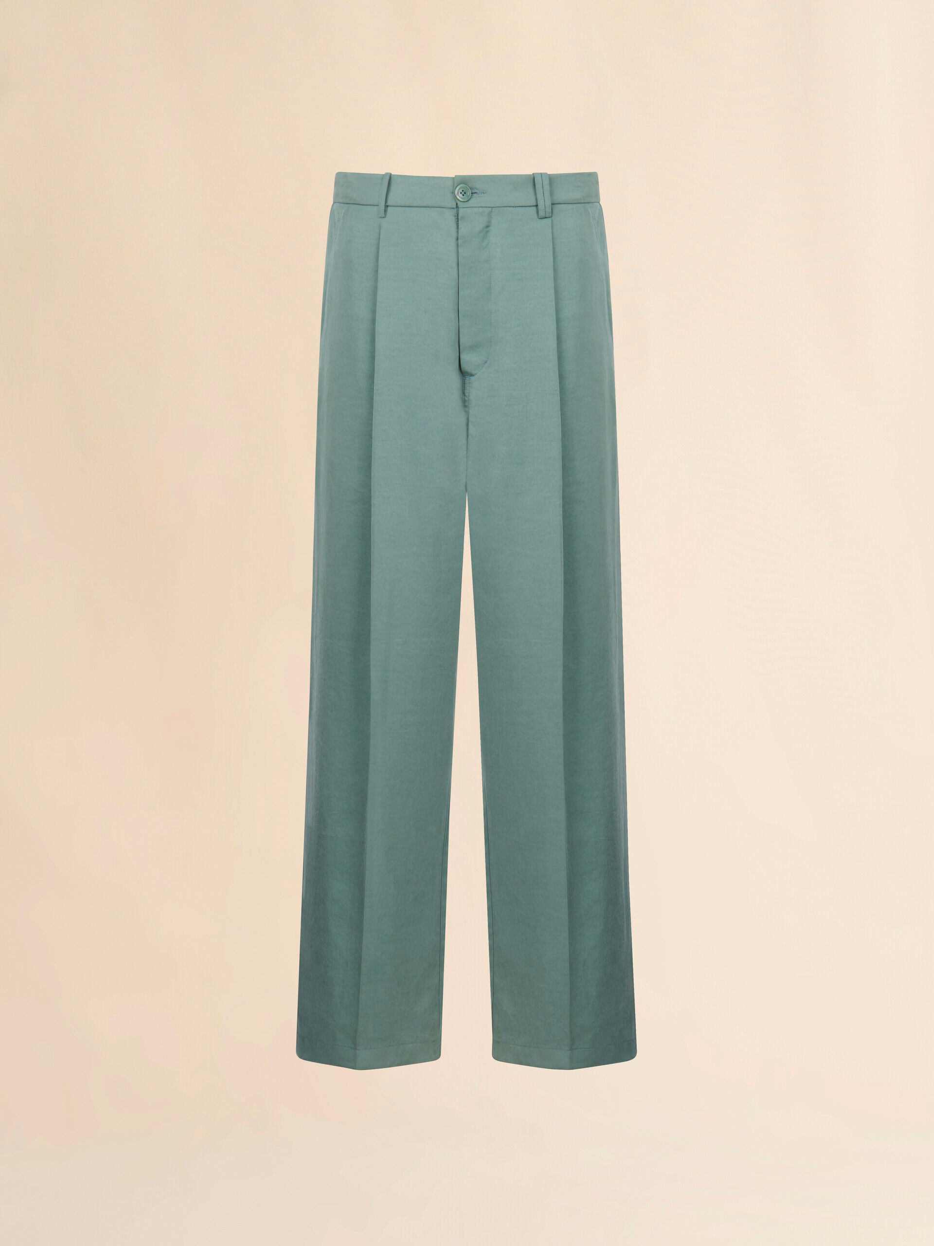 グリーン サテンワイドレッグパンツ | Marni