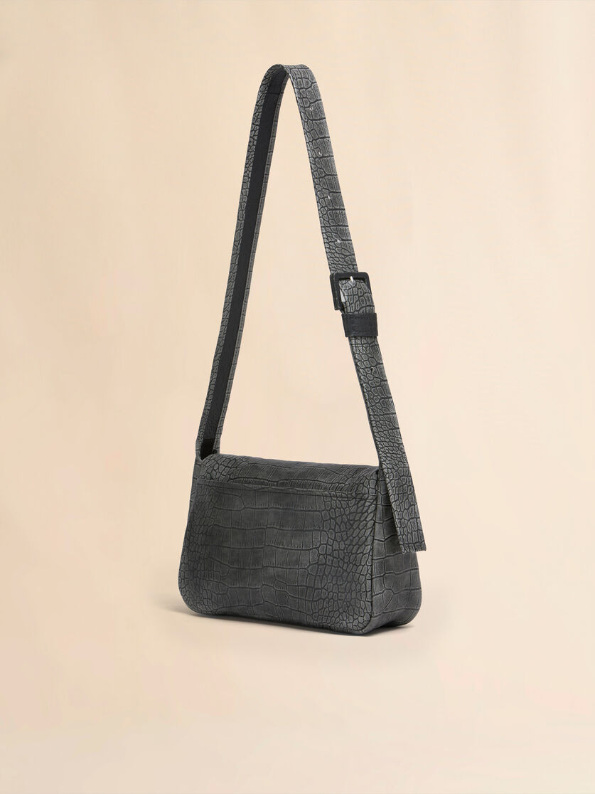 Black crocodile print leather medium Trunkaroo handbag - Shoulder Bags - Image 2