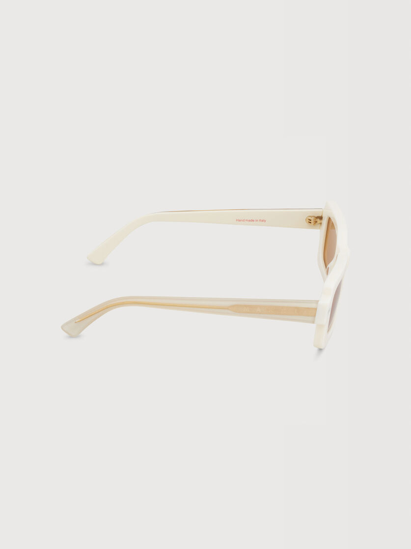 White acetate LAKE VOSTOK sunglasses, Image 3
