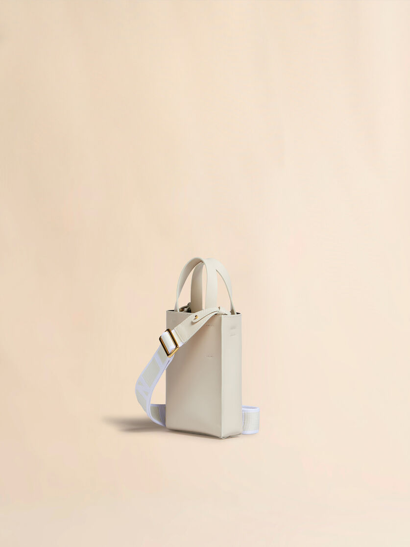 MUSEO nano bag in light blue leather - Shopping Bags - Image 2
