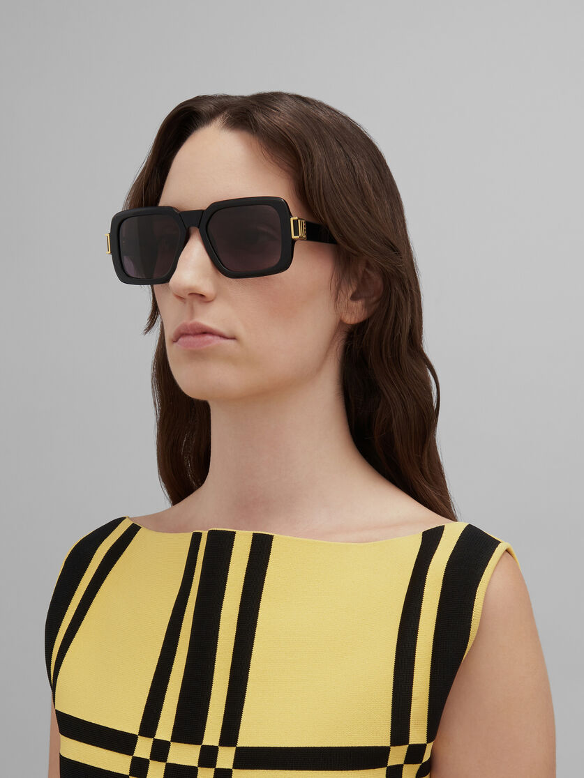 Black Zamalek sunglasses - Optical - Image 2